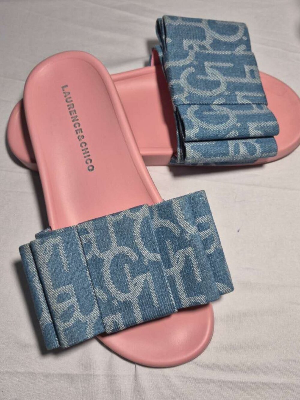 Women’s Denim Bow Slip‑Ons – Cute, Comfy & Size #8